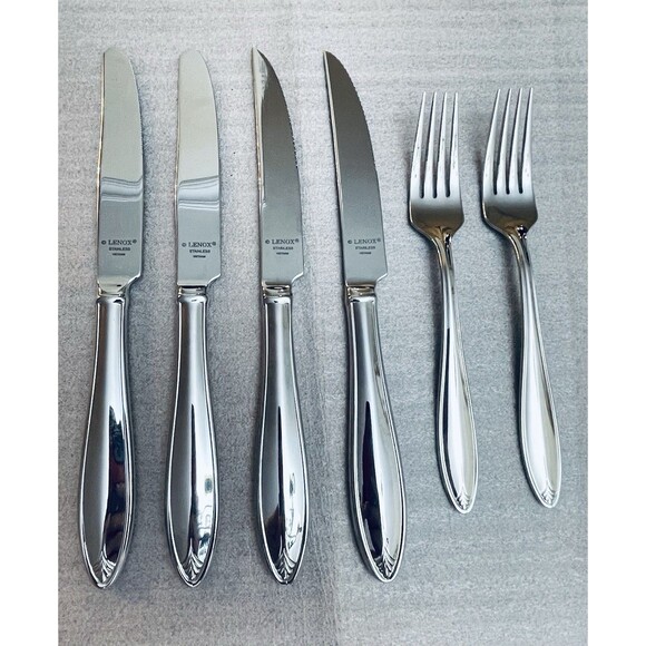 Lenox Covington 18/10 Flatware 6pc Lot – Knives & Forks Vietnam Discontinued - Picture 1 of 5